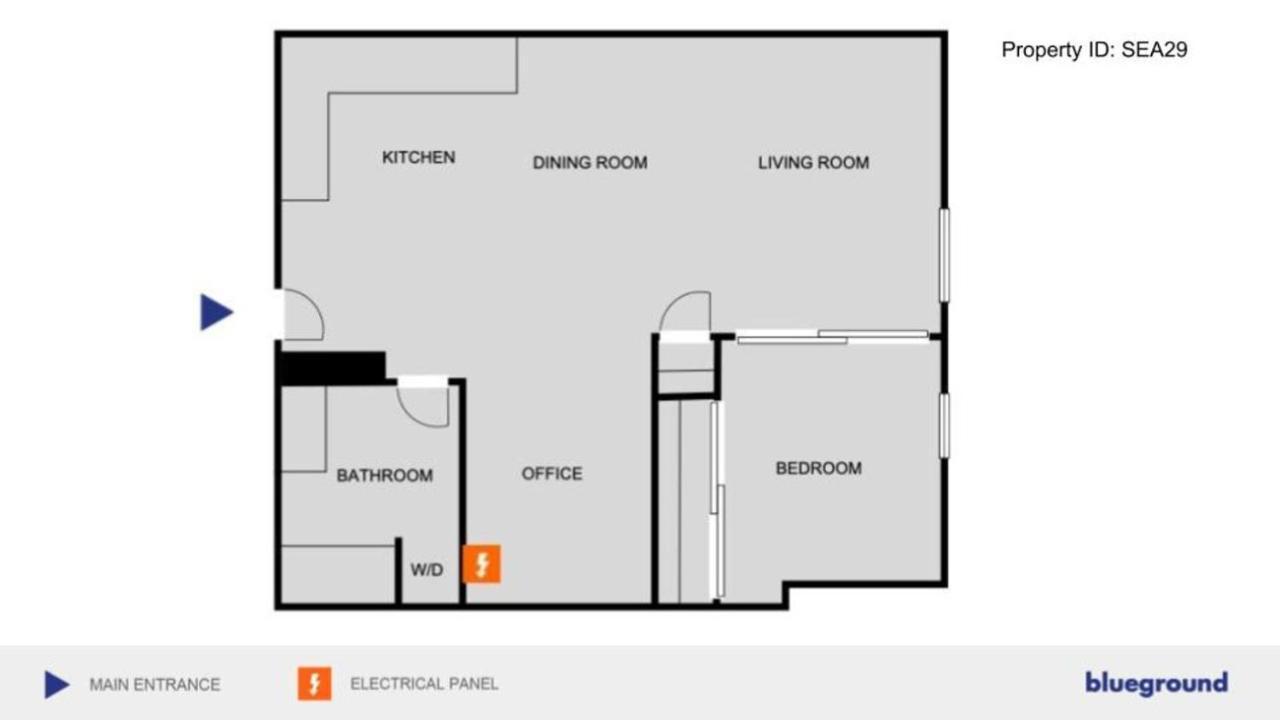 Apartment Downtown 1br W Gym Wd Walkable Location Sea-29 *