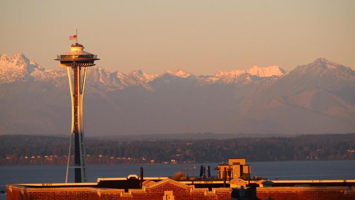 Rooftop Views Of The Space Needle, Sound, & Seattle